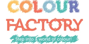 Children creating crayons and exploring interactive colour exhibits at OliOli® Colour Factory in Doha
