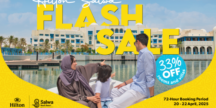 Hilton Salwa Beach Resort & Villas – 33% OFF for 72 Hours Only!