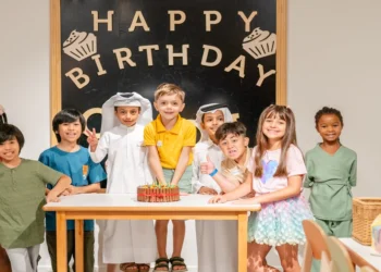 Children enjoying a birthday party at OliOli® interactive gallery