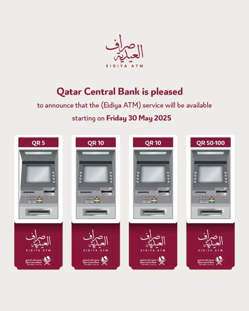 Eidiya ATM Service Launch by Qatar Central Bank