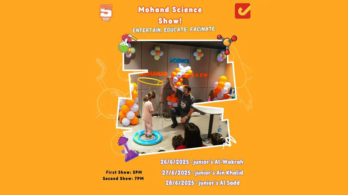 Mohanad Science Storm Show at Juniors Qatar