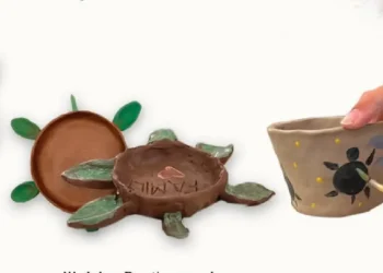 Kids Ceramics Workshop at Katara – Turtle Dish Creation