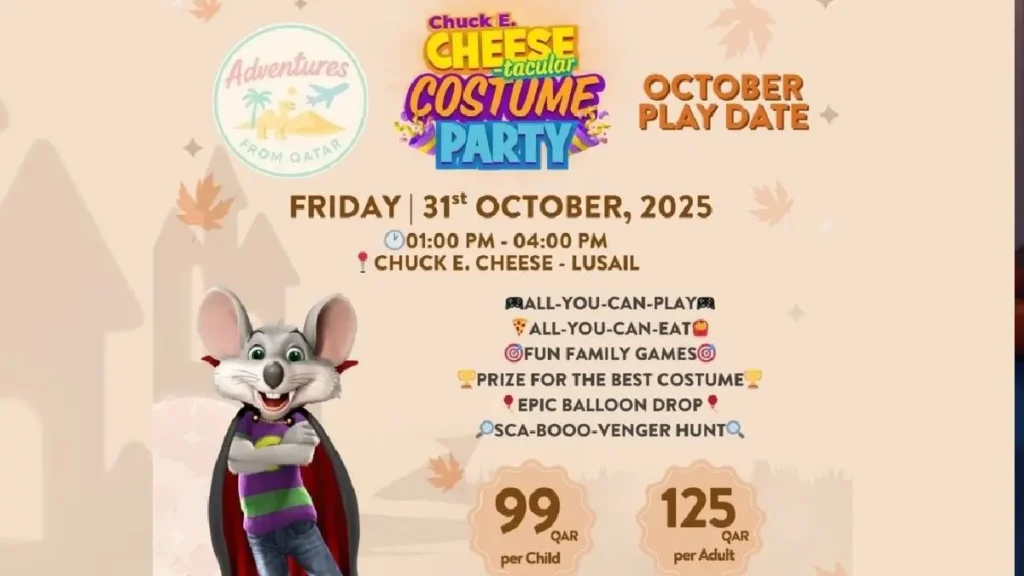 Chuck E Cheesetacular Costume Party