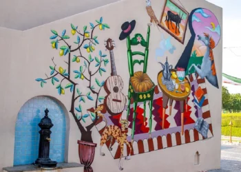 Katara Mural 'Rawda, in the Embrace of the South'