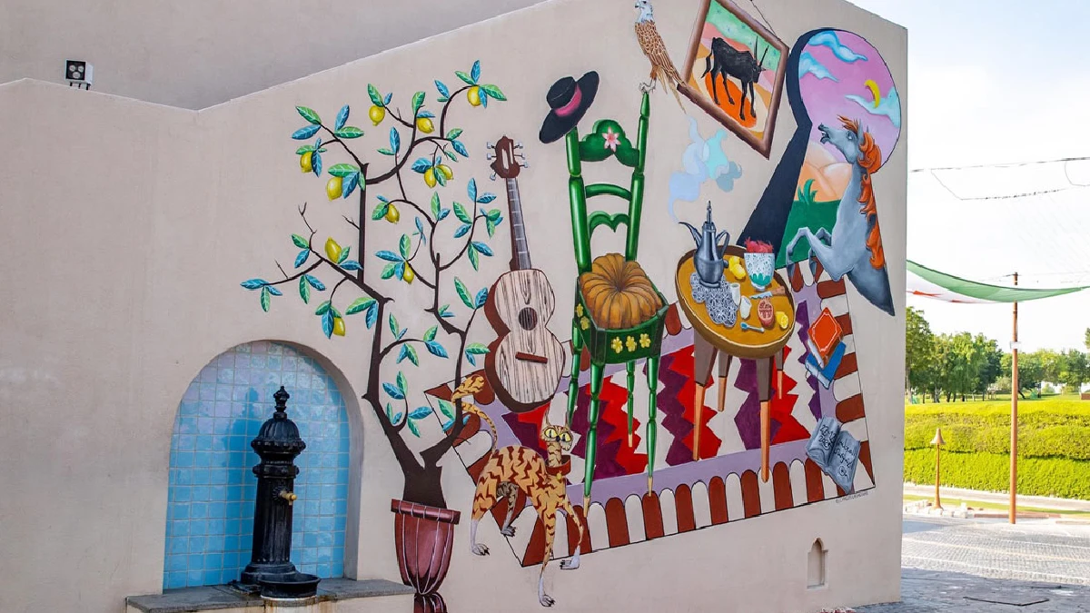 Katara Mural 'Rawda, in the Embrace of the South'