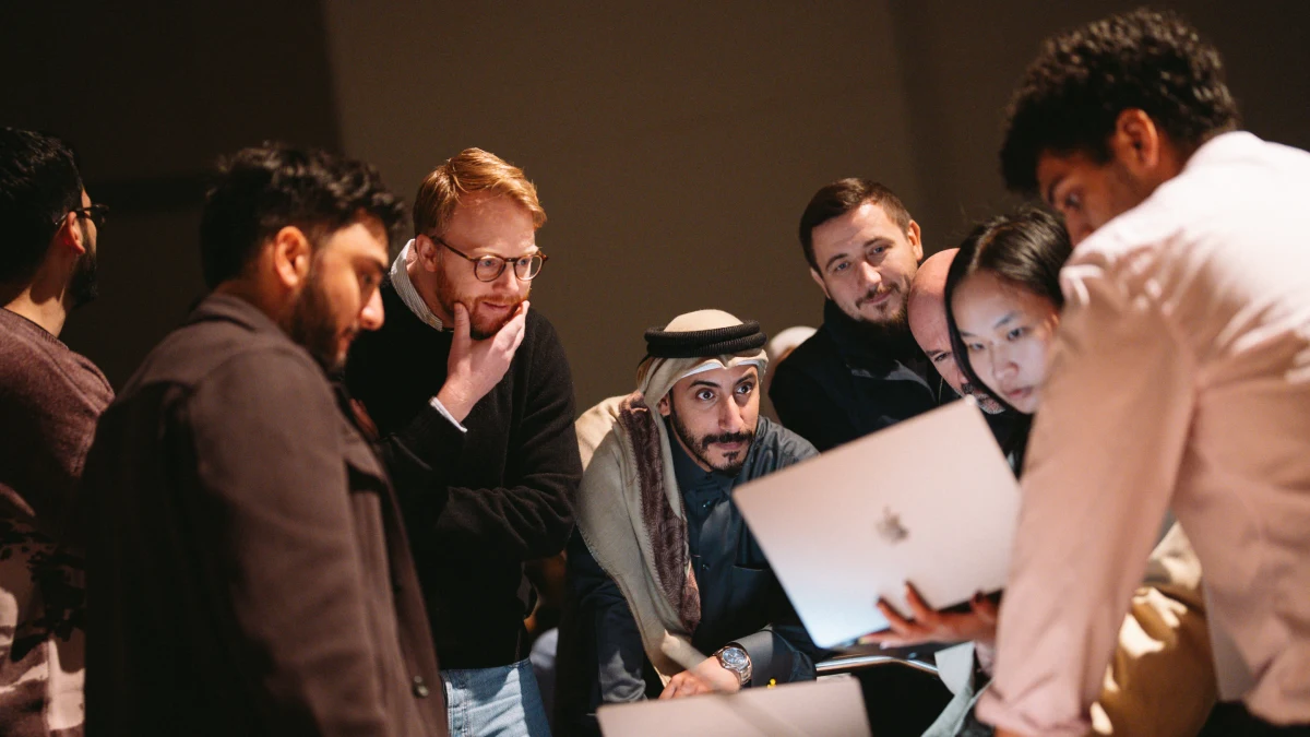 University students participating in the Snoonu Hackathon in Qatar