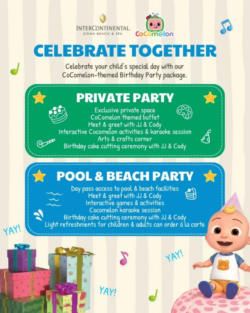 CoComelon Summer Experience at InterContinental Doha Beach & Spa
