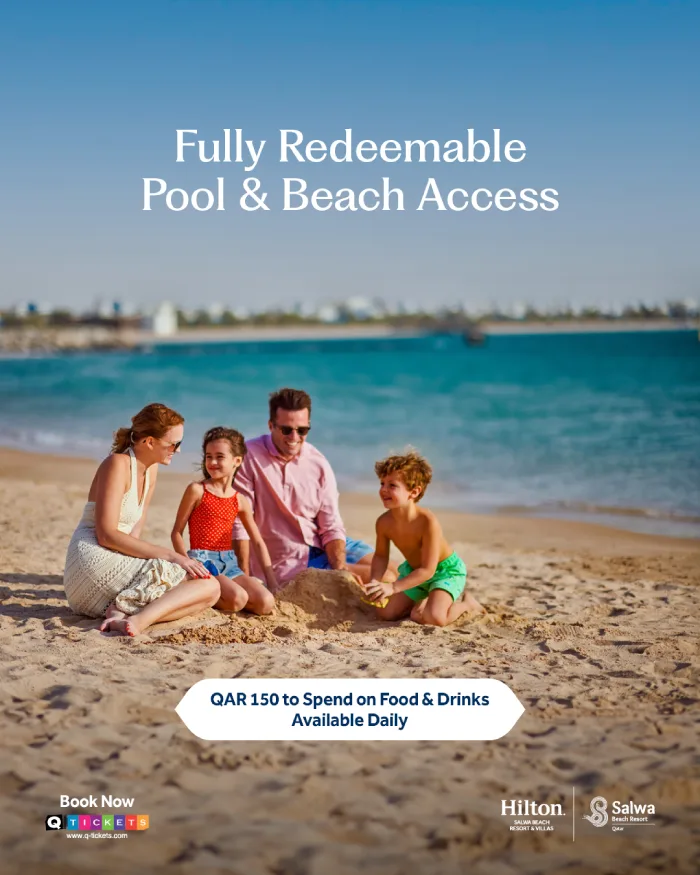 Pool and Beach Access at Hilton Salwa October 2026
