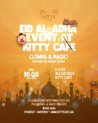 Eid Al-Adha Celebration at Kitty Café Qatar